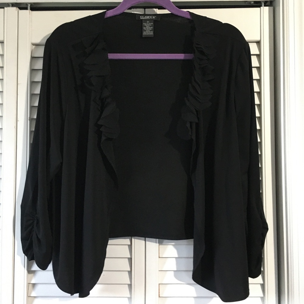 Black stretchy cardigan
